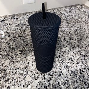 Starbucks black studded matte tumbler